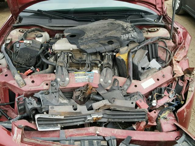 2G1WT57K891103117 - 2009 CHEVROLET IMPALA 1LT RED photo 7