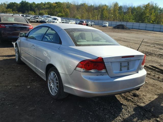 YV1MC68246J001540 - 2006 VOLVO C70 T5 SILVER photo 3