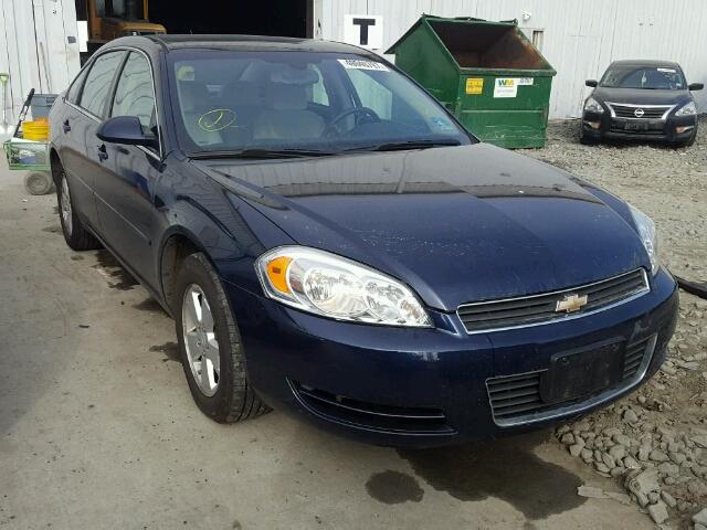 2G1WT58K679252235 - 2007 CHEVROLET IMPALA LT BLUE photo 1