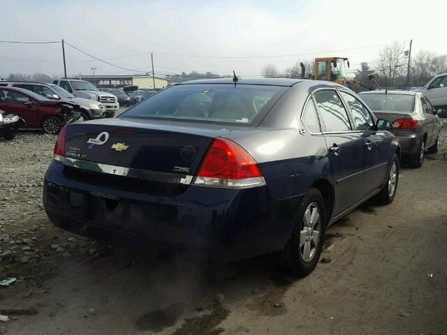 2G1WT58K679252235 - 2007 CHEVROLET IMPALA LT BLUE photo 4