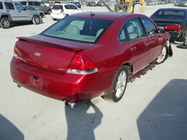 2G1WC5E34F1106717 - 2015 CHEVROLET IMPALA LIM RED photo 4