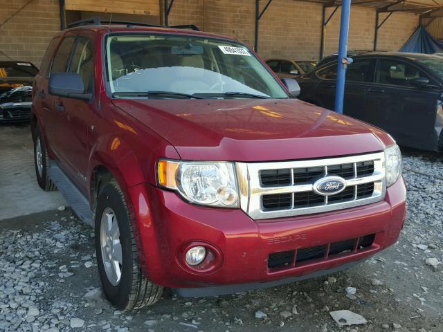 1FMCU03128KC92185 - 2008 FORD ESCAPE XLT RED photo 1