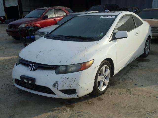 2HGFG12816H525296 - 2006 HONDA CIVIC EX WHITE photo 2