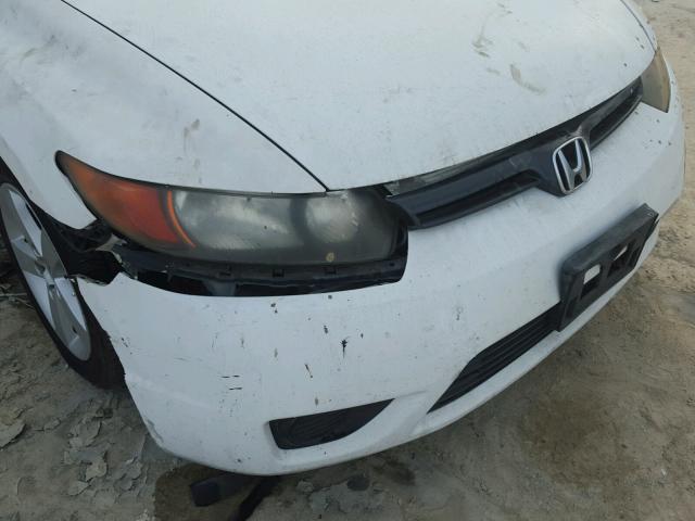 2HGFG12816H525296 - 2006 HONDA CIVIC EX WHITE photo 9
