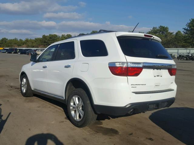 1C4SDJDT3DC538929 - 2013 DODGE DURANGO CR WHITE photo 3