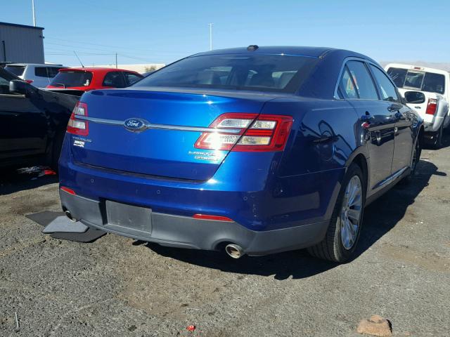 1FAHP2F83DG106761 - 2013 FORD TAURUS LIM BLUE photo 4