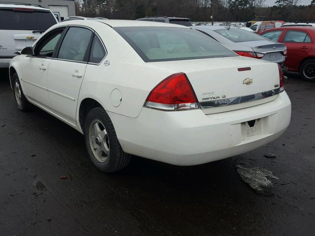 2G1WT55K779207096 - 2007 CHEVROLET IMPALA LT WHITE photo 3