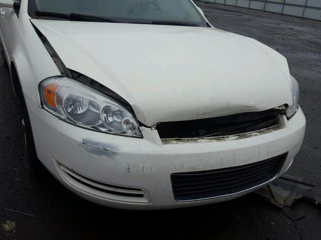 2G1WT55K779207096 - 2007 CHEVROLET IMPALA LT WHITE photo 9