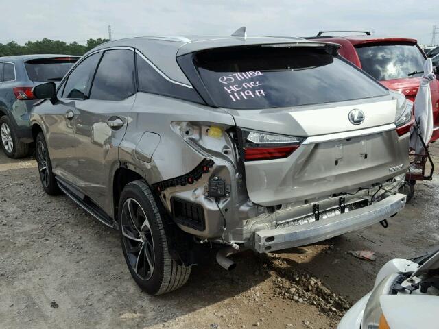 2T2BZMCAXHC068586 - 2017 LEXUS RX 350 GRAY photo 3