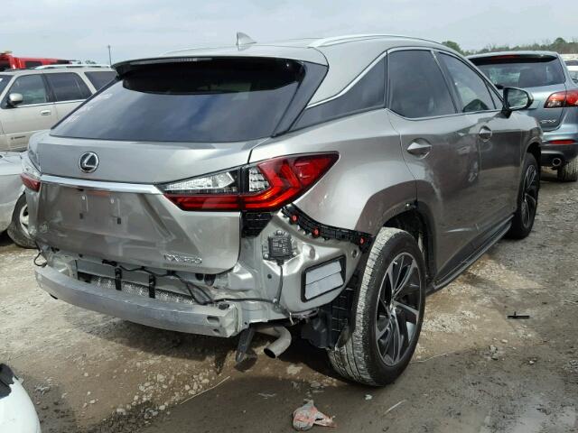 2T2BZMCAXHC068586 - 2017 LEXUS RX 350 GRAY photo 4