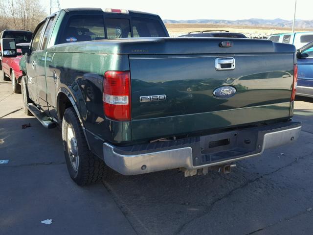 1FTPX12V67FB23236 - 2007 FORD F150 GREEN photo 3