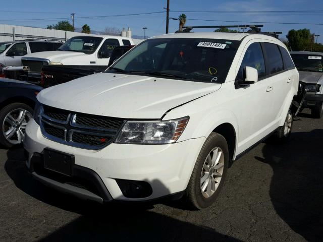 3C4PDCBG0GT127441 - 2016 DODGE JOURNEY SX WHITE photo 2