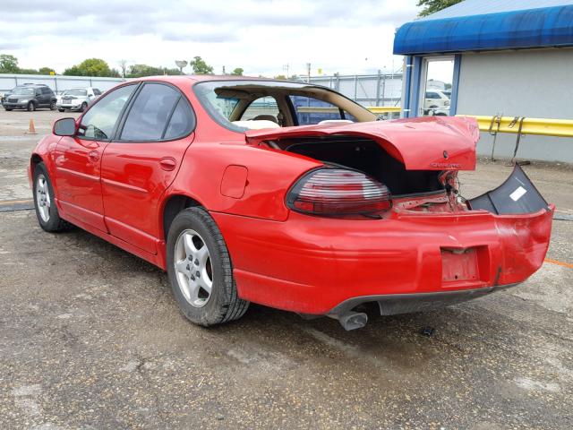 1G2WP52K0WF278277 - 1998 PONTIAC GRAND PRIX RED photo 3