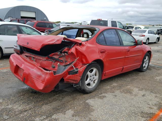 1G2WP52K0WF278277 - 1998 PONTIAC GRAND PRIX RED photo 4