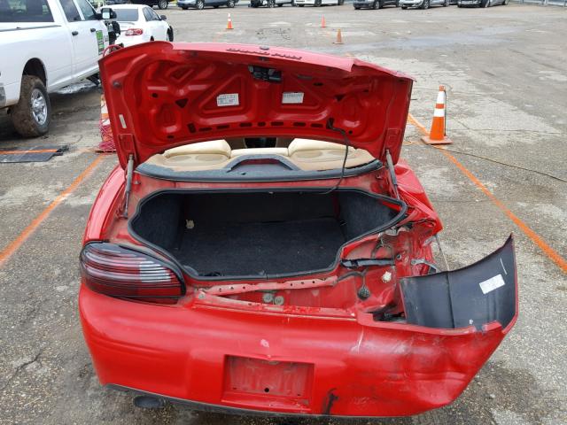 1G2WP52K0WF278277 - 1998 PONTIAC GRAND PRIX RED photo 9