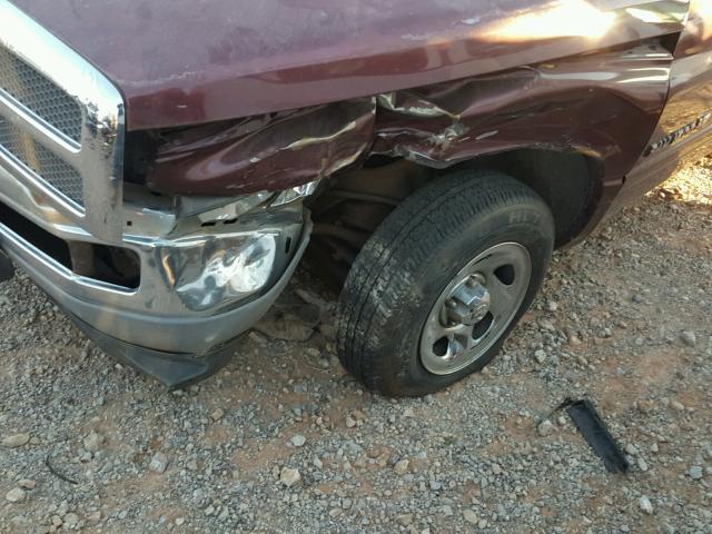 1B7HC16X4YS585878 - 2000 DODGE RAM 1500 MAROON photo 9