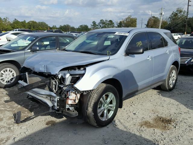 2GNALAEKXF6136557 - 2015 CHEVROLET EQUINOX LS BLUE photo 2