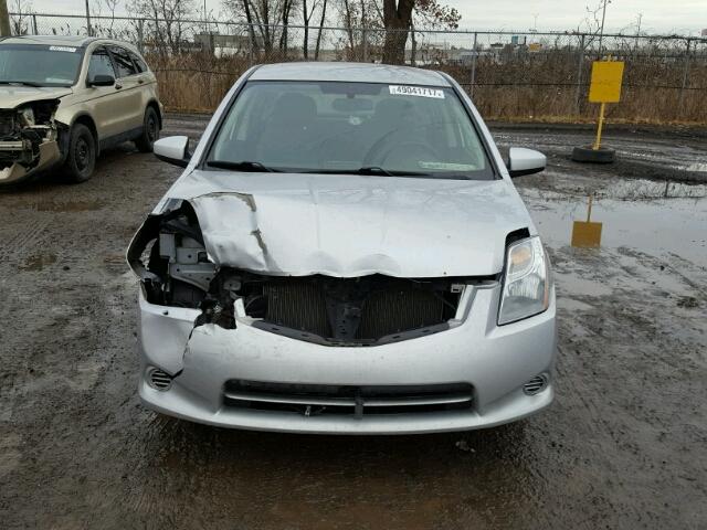 3N1AB6AP3CL651694 - 2012 NISSAN SENTRA 2.0 SILVER photo 9