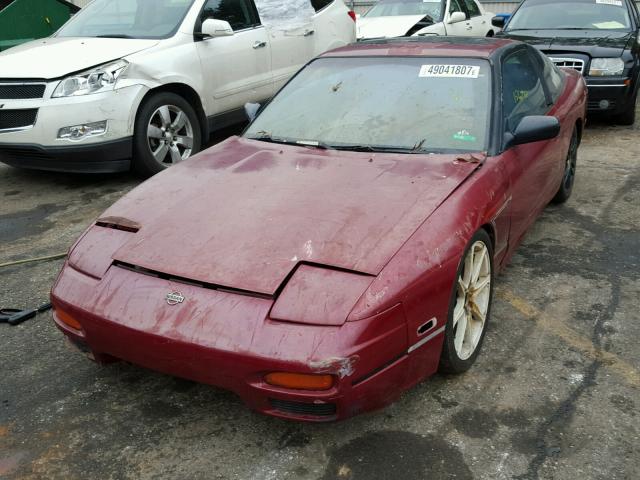 JN1MS36P3NW100165 - 1992 NISSAN 240SX MAROON photo 2