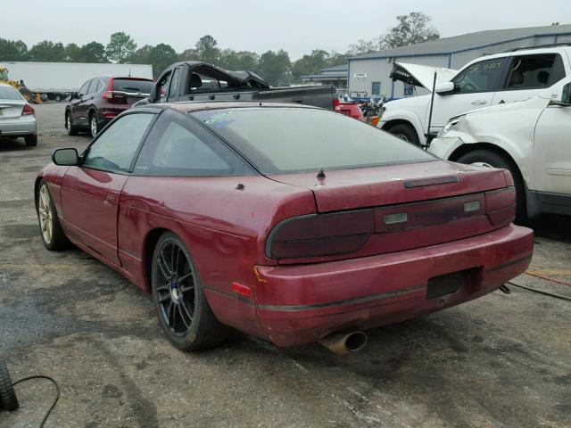 JN1MS36P3NW100165 - 1992 NISSAN 240SX MAROON photo 3