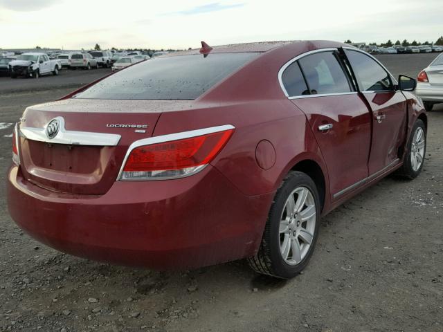 1G4GD5EG4AF312824 - 2010 BUICK LACROSSE C MAROON photo 4