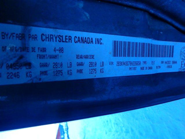 2B3KA43G78H226650 - 2008 DODGE CHARGER GRAY photo 9