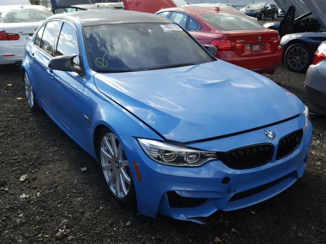 WBS8M9C57G5G41660 - 2016 BMW M3 BLUE photo 1
