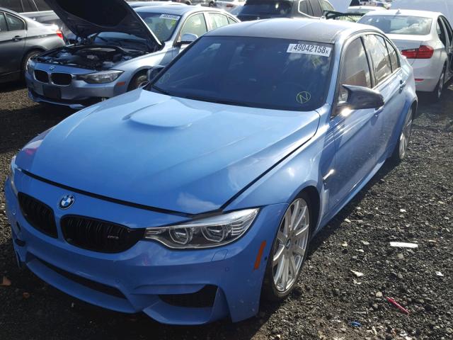 WBS8M9C57G5G41660 - 2016 BMW M3 BLUE photo 2
