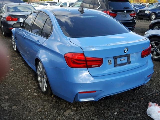 WBS8M9C57G5G41660 - 2016 BMW M3 BLUE photo 3