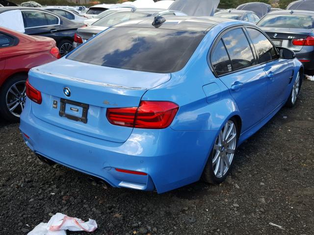 WBS8M9C57G5G41660 - 2016 BMW M3 BLUE photo 4