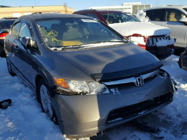 2HGFA16588H122632 - 2008 HONDA CIVIC LX GRAY photo 1