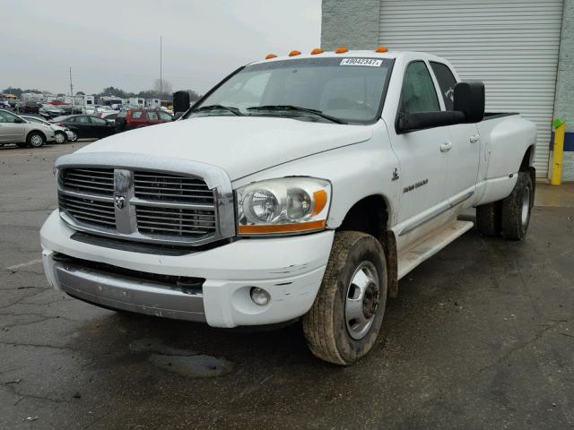 3D7MX48C76G119788 - 2006 DODGE RAM 3500 S WHITE photo 2