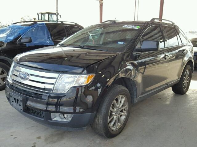 2FMDK38C98BA21821 - 2008 FORD EDGE SEL BLACK photo 2