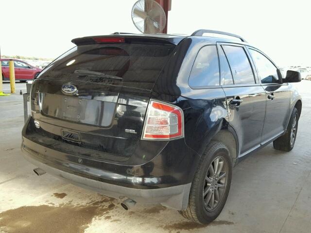 2FMDK38C98BA21821 - 2008 FORD EDGE SEL BLACK photo 4