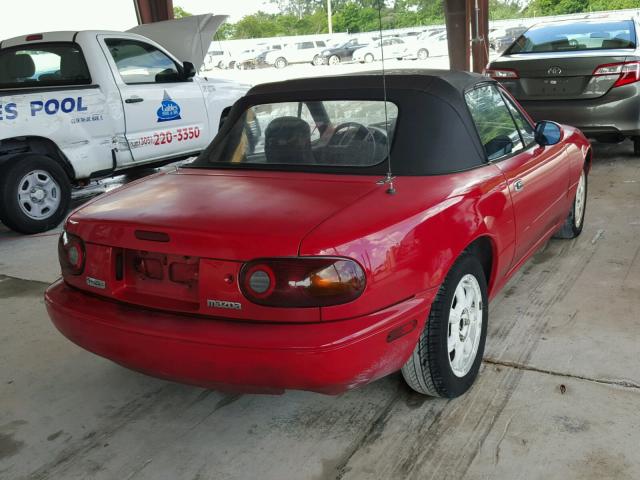 JM1NA3517L0124809 - 1990 MAZDA MX-5 MIATA RED photo 4