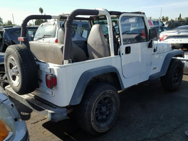 1J4FY29P1VP402620 - 1997 JEEP WRANGLER / WHITE photo 4