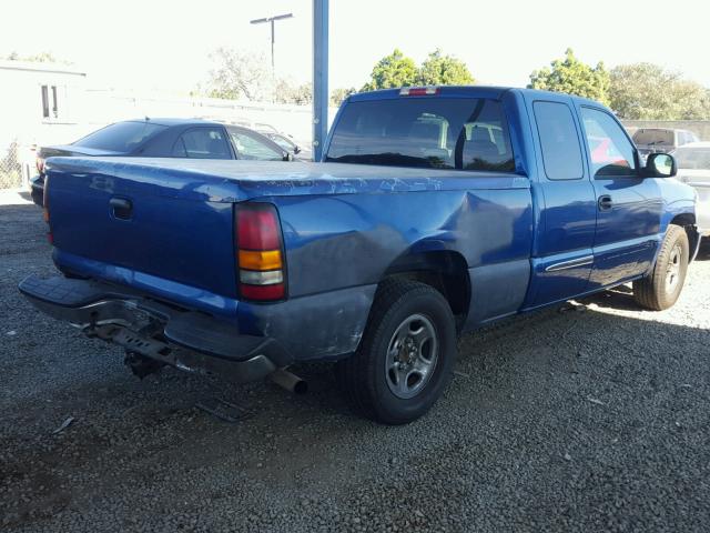 2GTEC19T441226469 - 2004 GMC NEW SIERRA BLUE photo 4