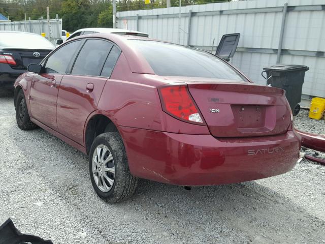 1G8AJ52F64Z197204 - 2004 SATURN ION LEVEL MAROON photo 3
