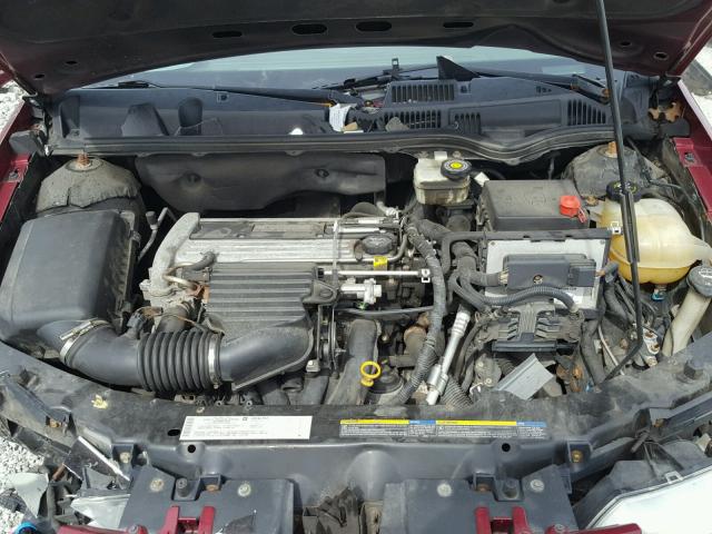1G8AJ52F64Z197204 - 2004 SATURN ION LEVEL MAROON photo 7
