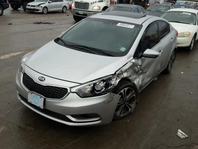 KNAFZ4A8XE5110556 - 2014 KIA FORTE EX SILVER photo 2