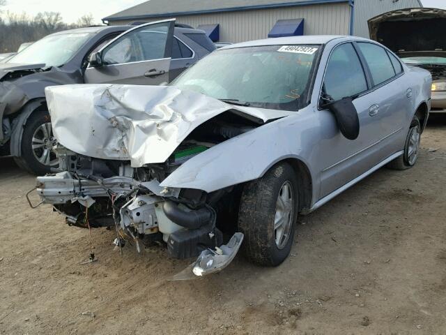 1G3NL52F64C215835 - 2004 OLDSMOBILE ALERO GL SILVER photo 2