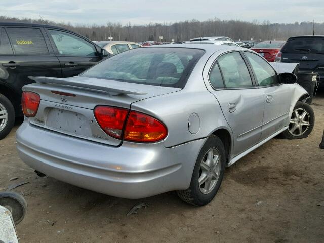 1G3NL52F64C215835 - 2004 OLDSMOBILE ALERO GL SILVER photo 4