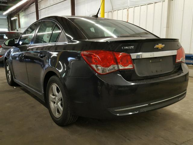 1G1PC5SB8D7191268 - 2013 CHEVROLET CRUZE LT BLACK photo 3