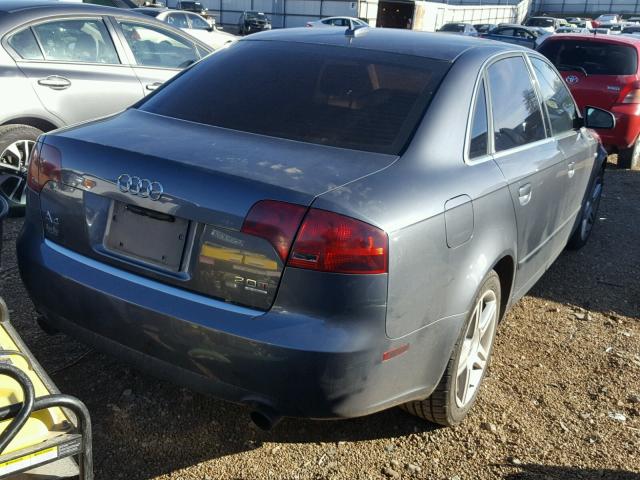 WAUDF78E66A173398 - 2006 AUDI A4 2.0T QU GRAY photo 4