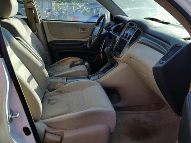 JTEGF21A420067473 - 2002 TOYOTA HIGHLANDER TWO TONE photo 5