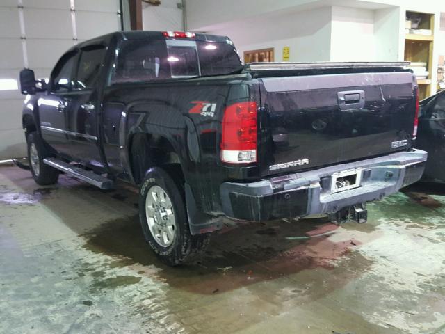 1GT125E87DF175374 - 2013 GMC SIERRA K25 BLACK photo 3