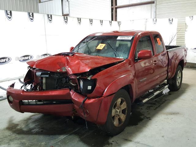 5TETU62NX9Z664316 - 2009 TOYOTA TACOMA PRE RED photo 2