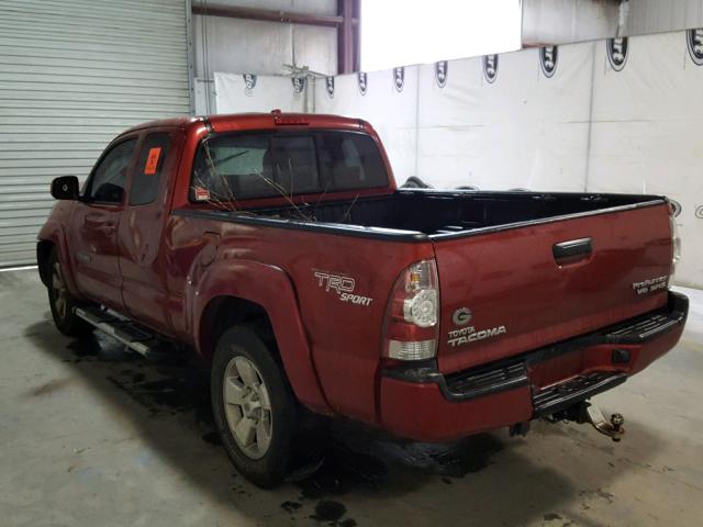 5TETU62NX9Z664316 - 2009 TOYOTA TACOMA PRE RED photo 3