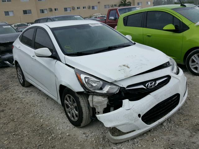 KMHCT4AE5CU119807 - 2012 HYUNDAI ACCENT GLS WHITE photo 1