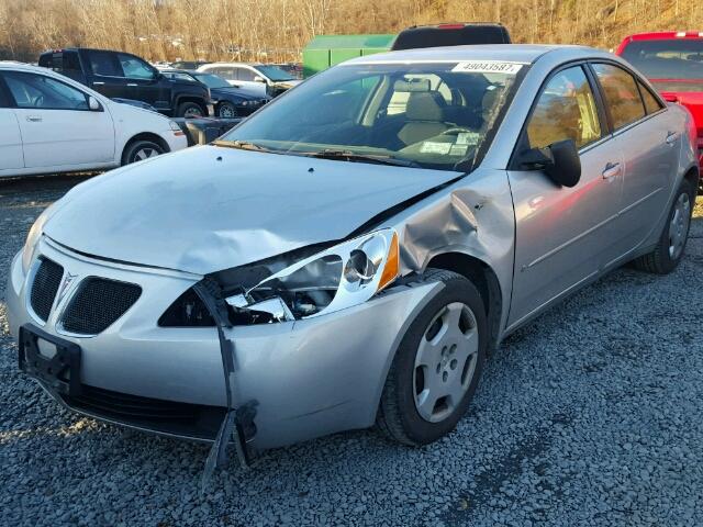 1G2ZF55B364284730 - 2006 PONTIAC G6 SE SILVER photo 2